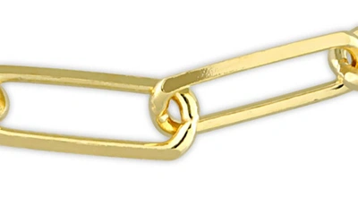 Delmar Paperclip Chain Bracelet In Yellow