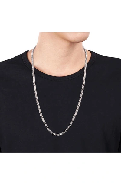 Shop Delmar Curb Link Chain Necklace In Silver