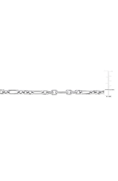 Shop Delmar Figaro Link Chain Bracelet In Silver
