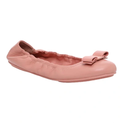 Shop Ferragamo Salvatore  Lizinka Women's 725907 Desert Rose Ballet Flats In Pink