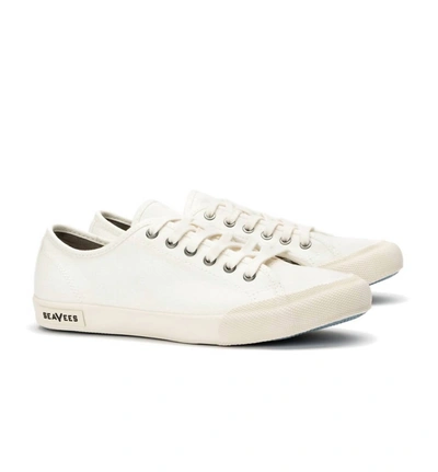 Shop Seavees Women's Monterey Sneaker Standard Sneaker In Bleach Cotton Canvas In White