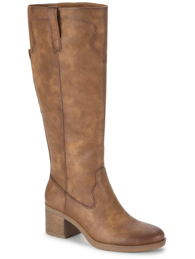 Shop Baretraps Cyra Womens Faux Leather Tall Knee-high Boots In Brown
