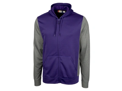 Shop Clique Men's Helsa Sport Colorblock Full Zip Jacket In Purple