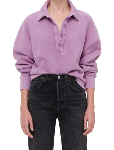 Shop Citizens Of Humanity Phoebe Pullover Top In Rosetta In Purple