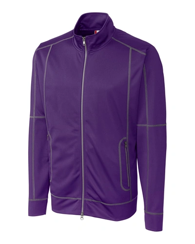 Shop Clique Men's Helsa Full Zip Jacket In Purple