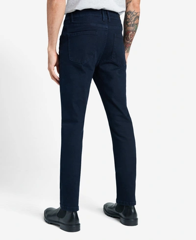 Kenneth Cole Slim-fit Recycled Stretch Denim Jeans In Downing - Dark Blue