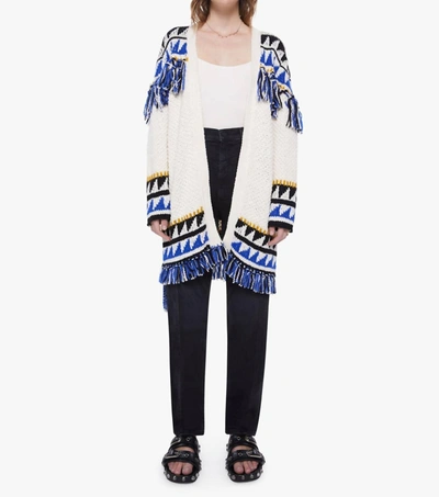 White top tassel cardigan
