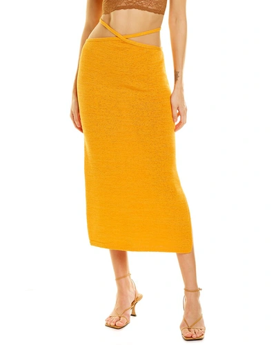 Shop Cult Gaia Hedda Midi Skirt In Yellow