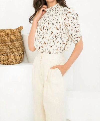 Shop Thml Feather Not In My Cap Blouse In Cream In White