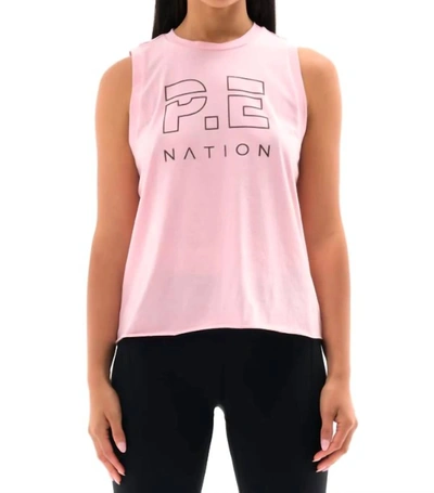 Shop P.e Nation Shuffle Tank In Lotus Pink In Multi