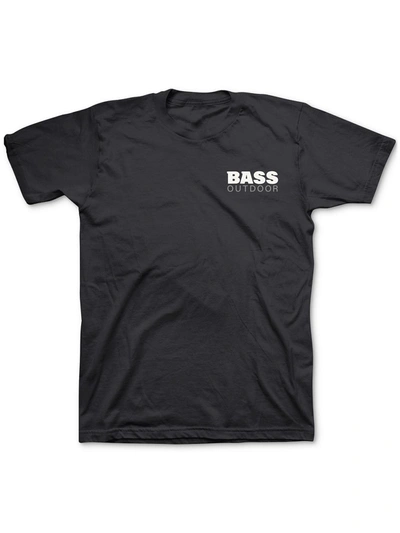 Shop Bass Outdoor Mens Cotton Logo T-shirt In Black