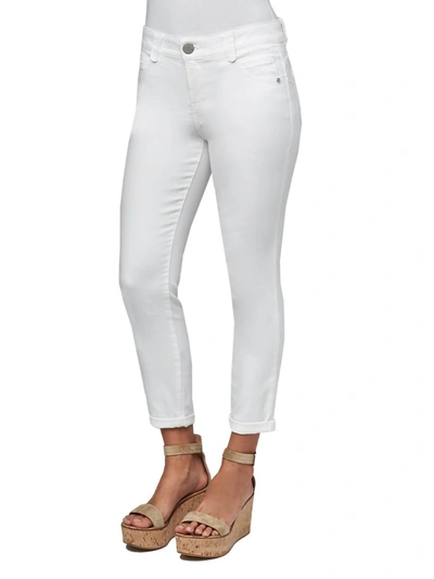 Shop Democracy Curvy Ankle Skimmer Jeans In Optic White