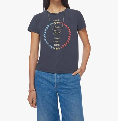 Shop Mother The Lil Goodie Goodie Tee In Yin Yang Hippies In Blue
