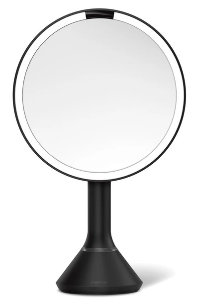 Shop Simplehuman 8-inch Sensor Rechargeable Tabletop Mirror In Matte Black