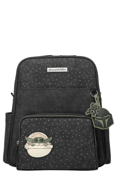 Shop Petunia Pickle Bottom X Disney The Child Sync Water Resistant Diaper Backpack In Black