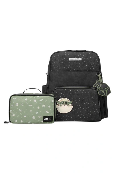 Shop Petunia Pickle Bottom X Disney The Child Sync Water Resistant Diaper Backpack In Black