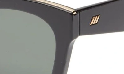 Shop Le Specs Showstopper D-frame Sunglasses In Black