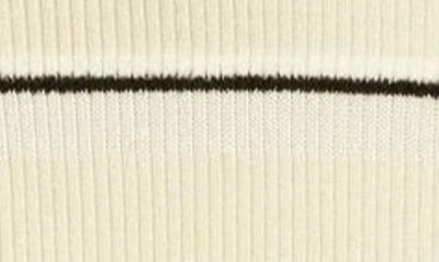 Shop Proenza Schouler Textured Stripe Long Sleeve Midi Sweater Dress In Ecru Multi
