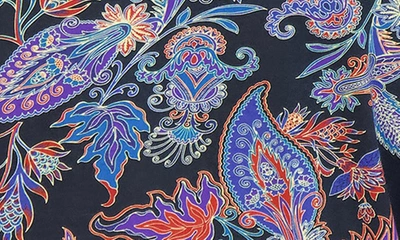 Robert Graham Ascona Paisley Polo In Black Multi