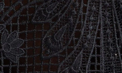 Shop Farm Rio Guipure Lace Crop Top In Black