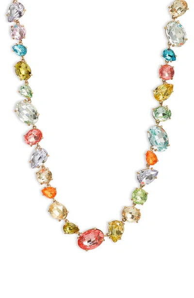 Shop Roxanne Assoulin The Mad Merry Marvelous Crystal Necklace In Gold/ Multi