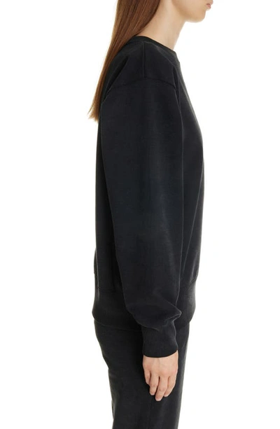 Shop Givenchy 4g Embellished Crewneck Sweatshirt In Faded Black