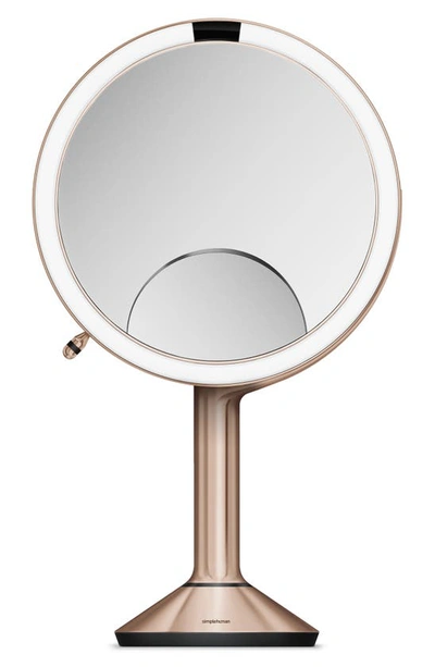 Shop Simplehuman Sensor Mirror In Rose Gold