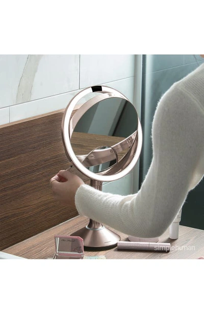 Shop Simplehuman Sensor Mirror In Rose Gold