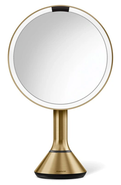 Shop Simplehuman 8-inch Sensor Mirror In Brass