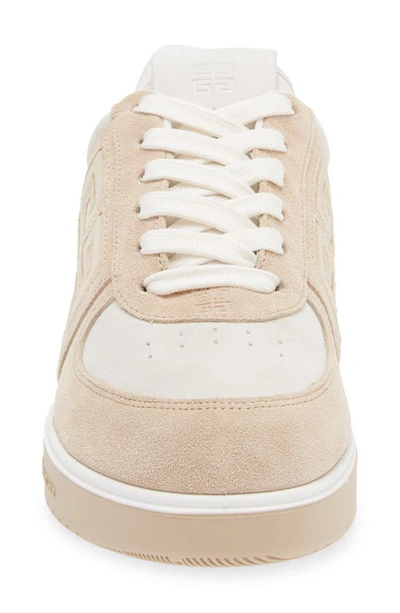 Shop Givenchy G4 Low Top Sneaker In Beige/ White