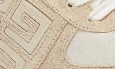 Givenchy G4 Low Top Sneaker In Beigewhite