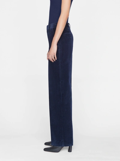 Shop Frame Relaxed Corduroy Trouser Pants In Blue