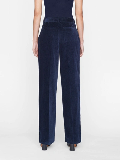 Shop Frame Relaxed Corduroy Trouser Pants In Blue