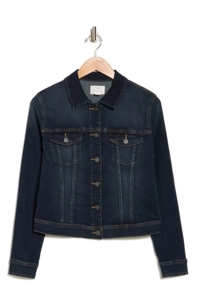 Shop Caslon ® Classic Denim Jacket In Med Blue Wash