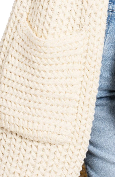 Saachi Knit Open Front Cardigan In Cream