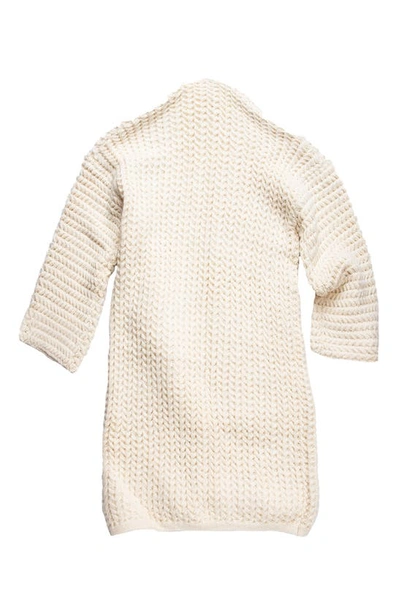 Saachi Knit Open Front Cardigan In Cream