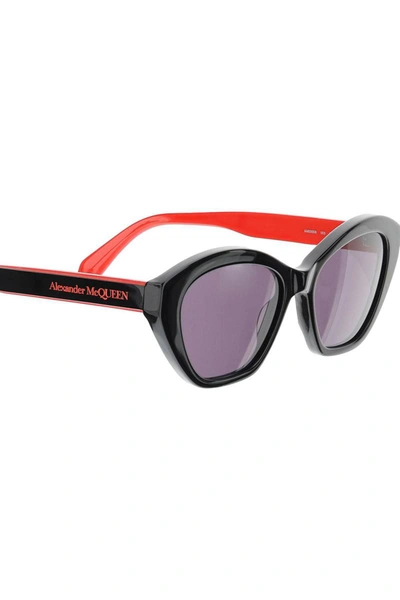 Shop Alexander Mcqueen Two-tone Sunglasses In Multicolor
