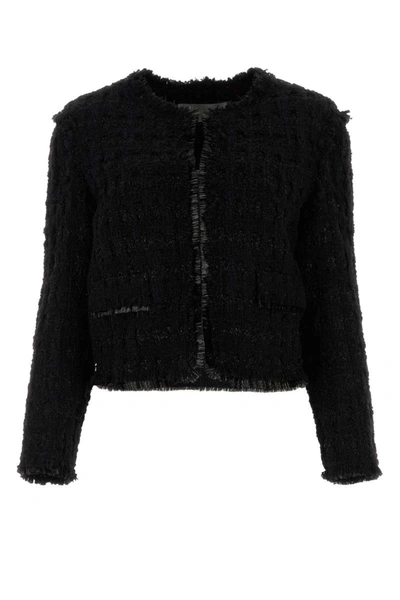 Shop Tory Burch Jackets And Vests In Black