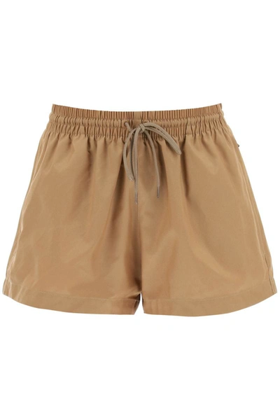 Shop Wardrobe.nyc Shorts In Water Repellent Nylon In Beige