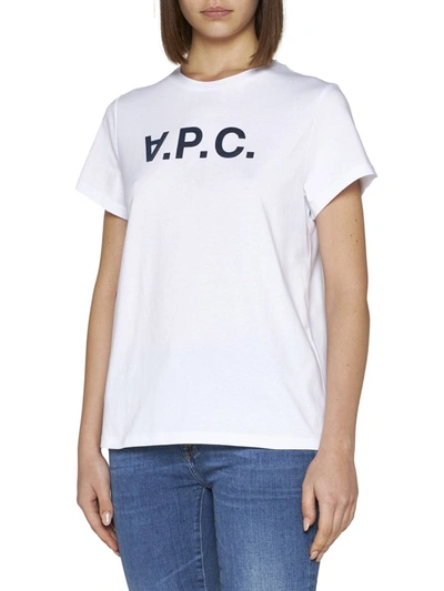 Shop A.p.c. T-shirts And Polos In Blue