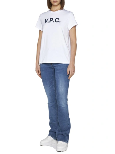 Shop A.p.c. T-shirts And Polos In Blue