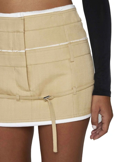 Shop Jacquemus Skirts In Beige