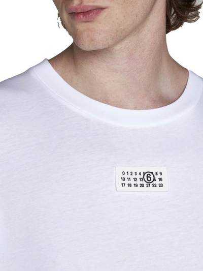 Shop Mm6 Maison Margiela T-shirts And Polos In White