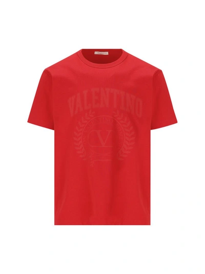 Shop Valentino Garavani T-shirt And Polo In Red