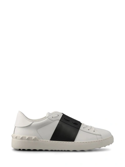 Shop Valentino Garavani Sneakers In White/grey/white