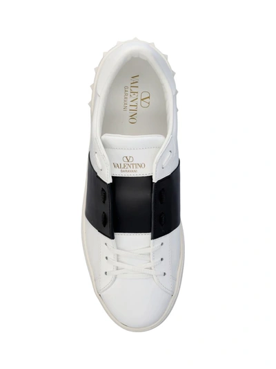 Shop Valentino Garavani Sneakers In White/grey/white