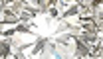 Suzy Levian Sterling Silver White Cz Round Stud Earrings In White