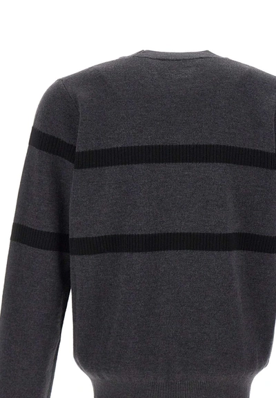 Shop Dsquared2 " Sweater" Wool Sweater In Grey/ Black