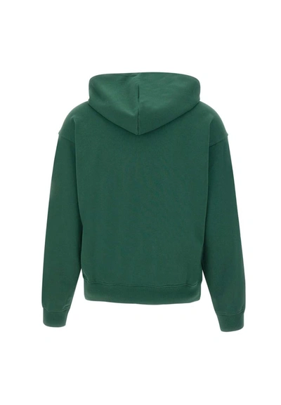 Shop New Balance Cotton Sweatshirt In Green