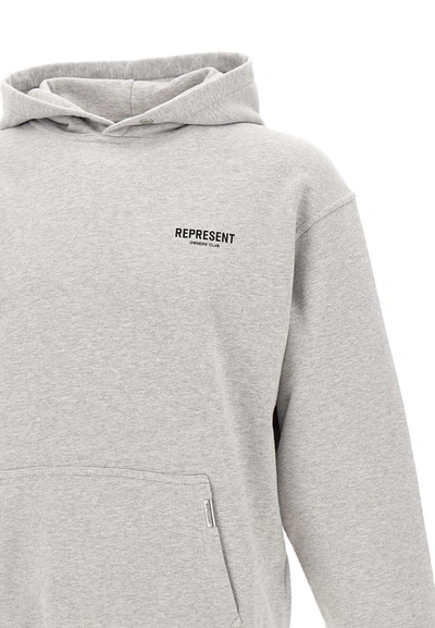 Shop Represent "owners Club" Cotton Sweatshirt In Grey